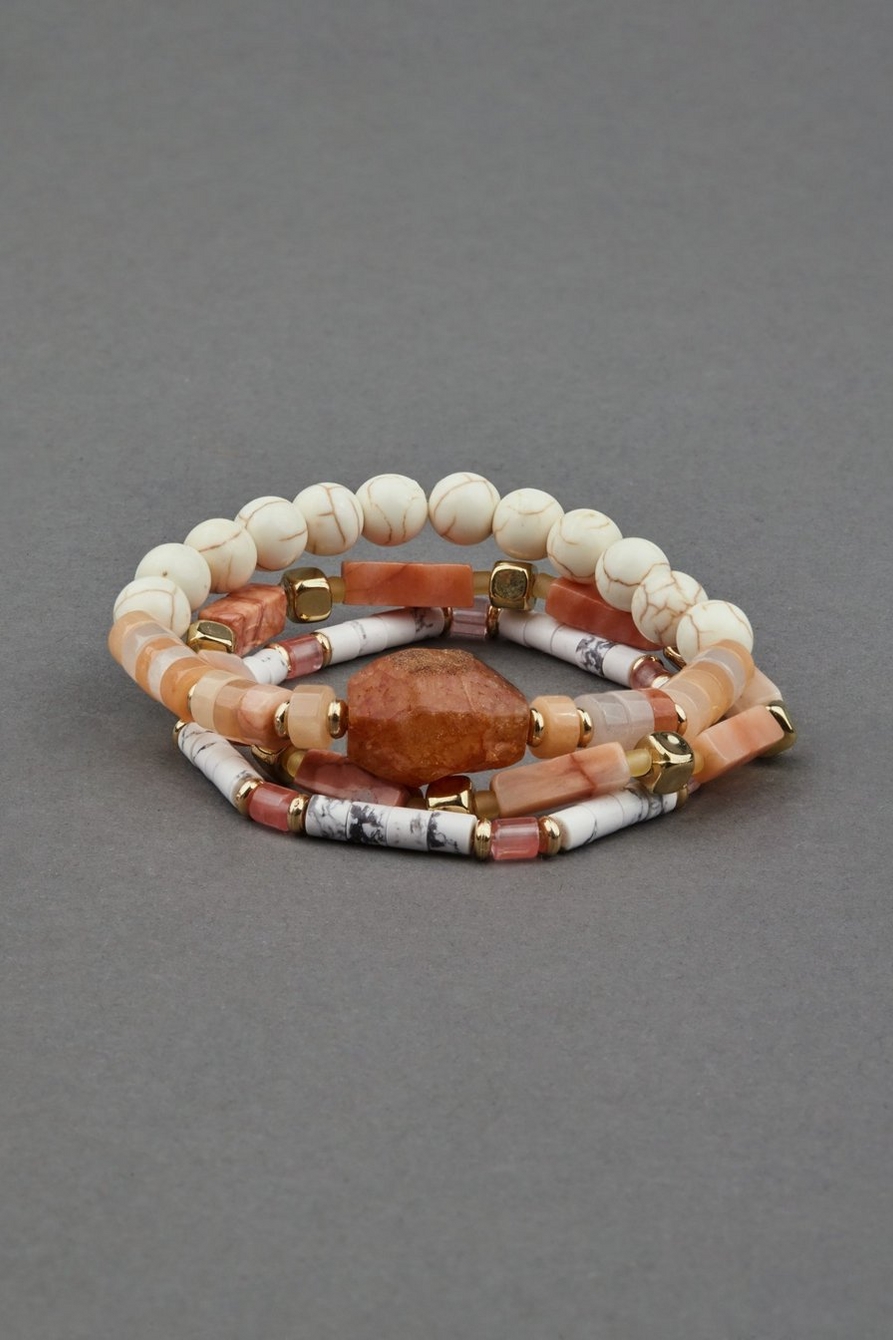 peachy bracelet set
